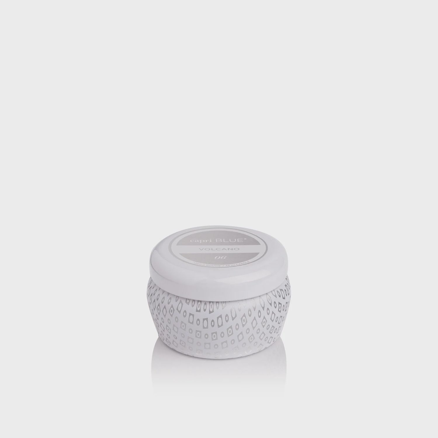 Volcano White Mini Tin Candle