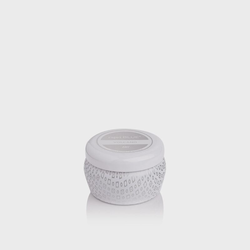 Volcano White Mini Tin Candle