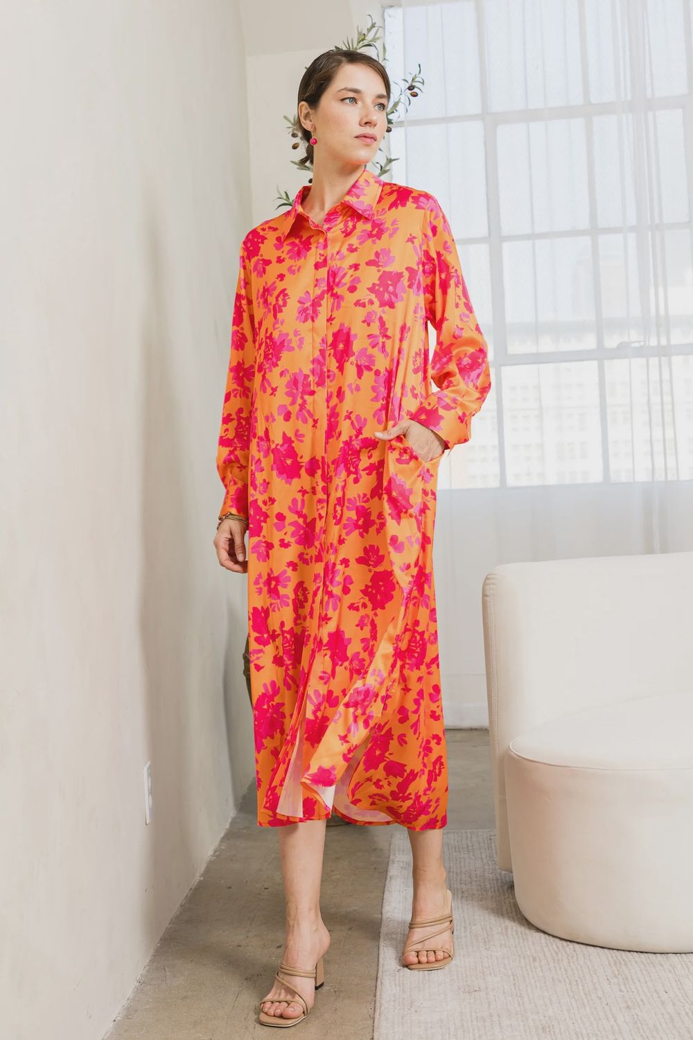 Jace Woven Print Dress