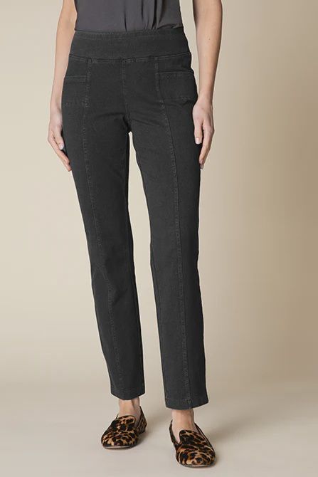 Stonewash Knit Straight Pant