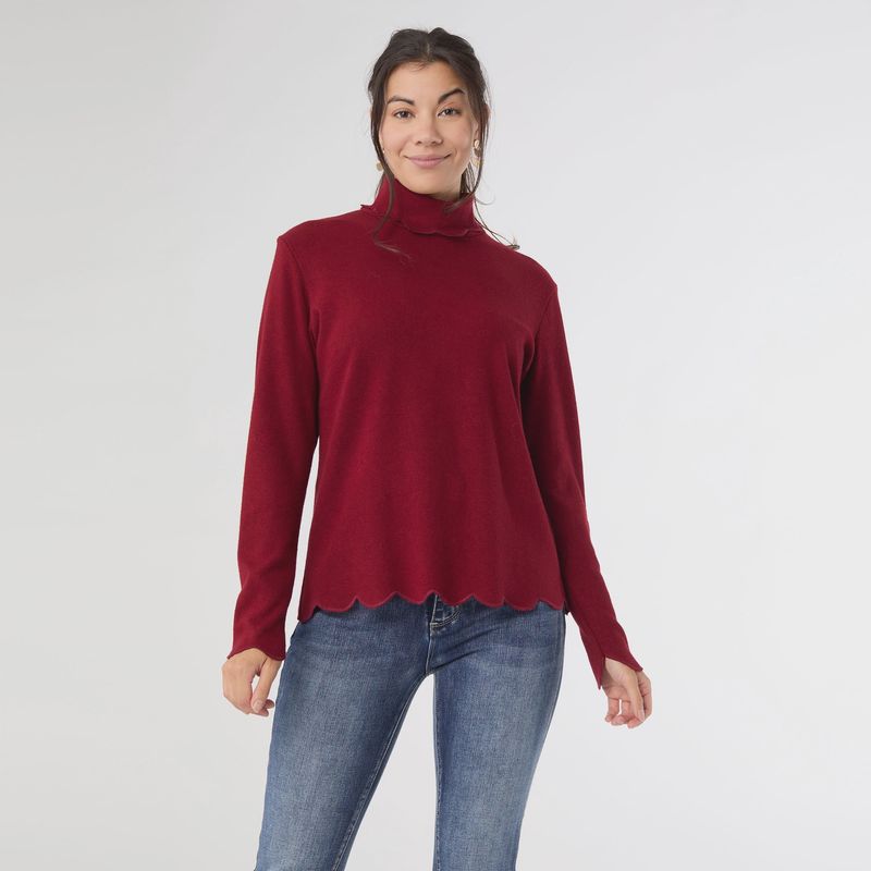 Ariana Top- Burgundy