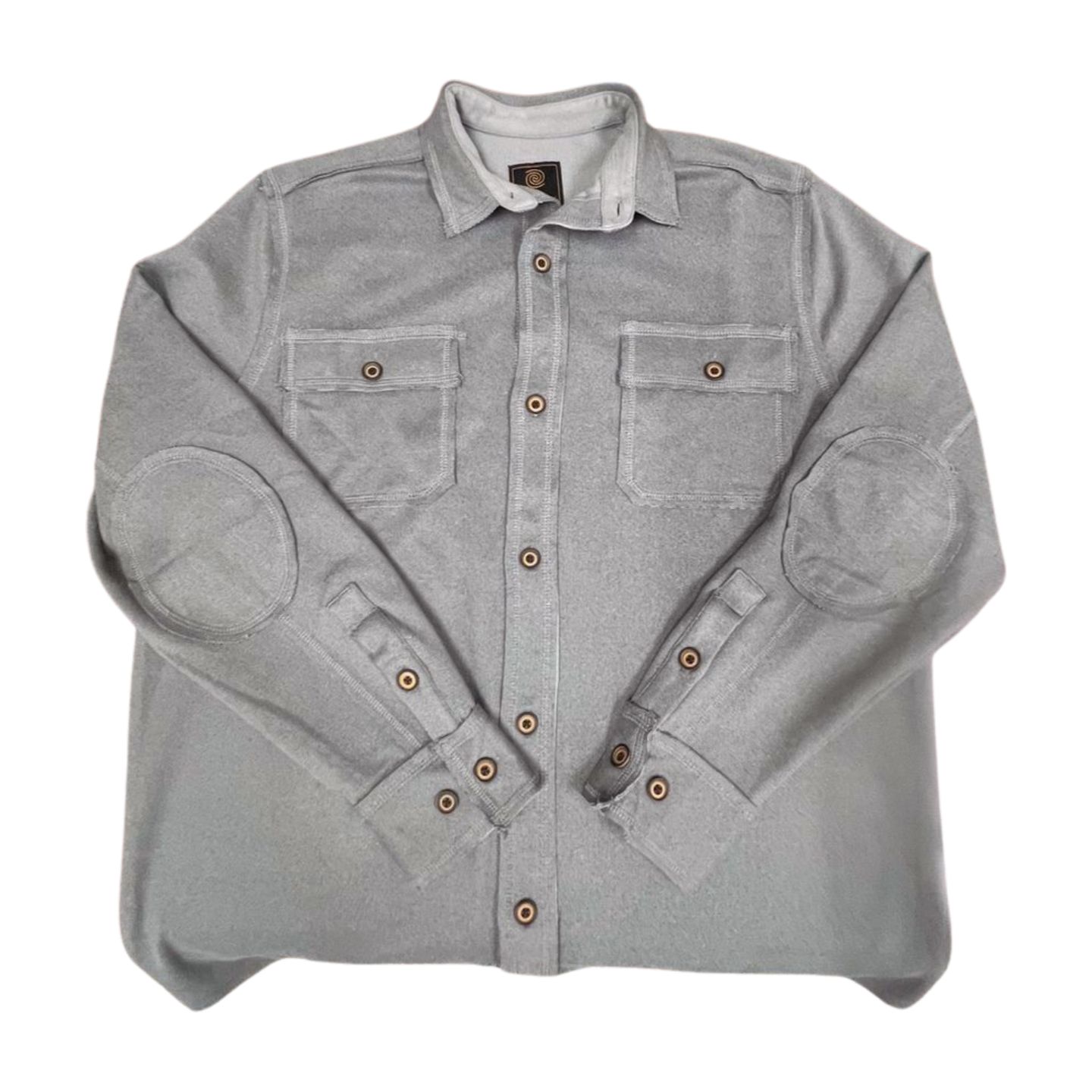 Butter Sueded Shirt Jacket- Grey