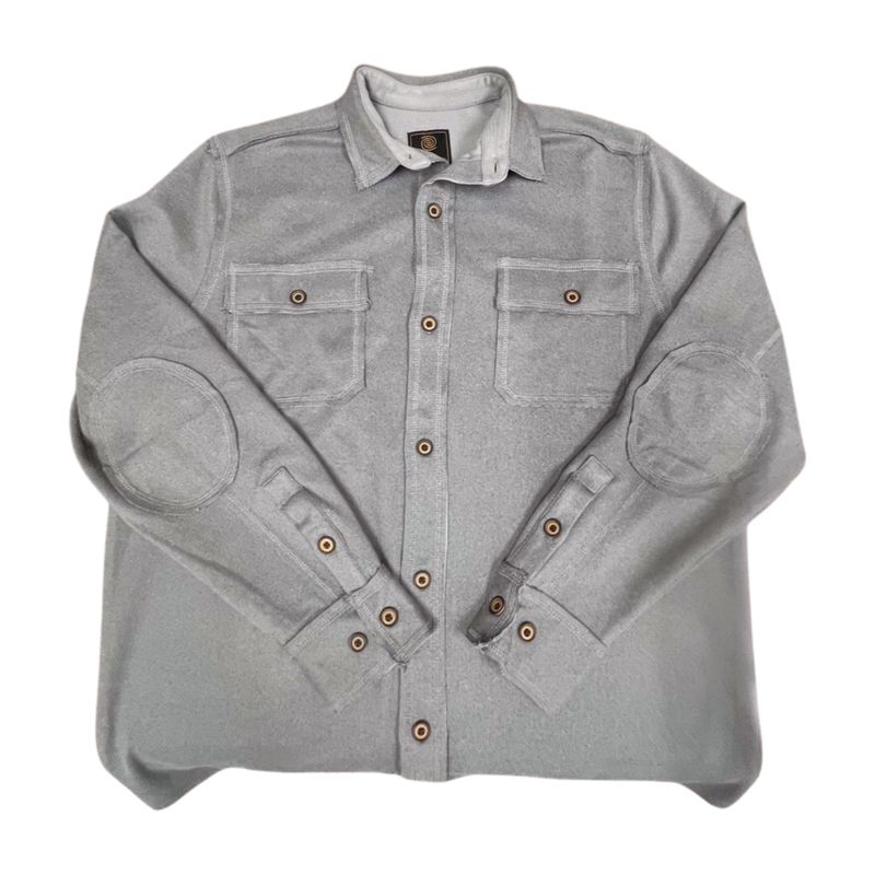 Butter Sueded Shirt Jacket- Grey