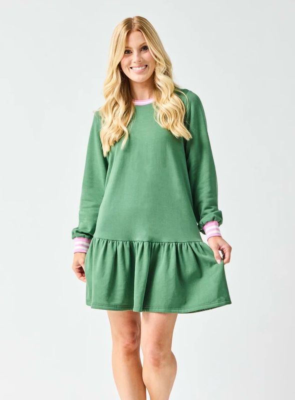 Georgia Olive Dress