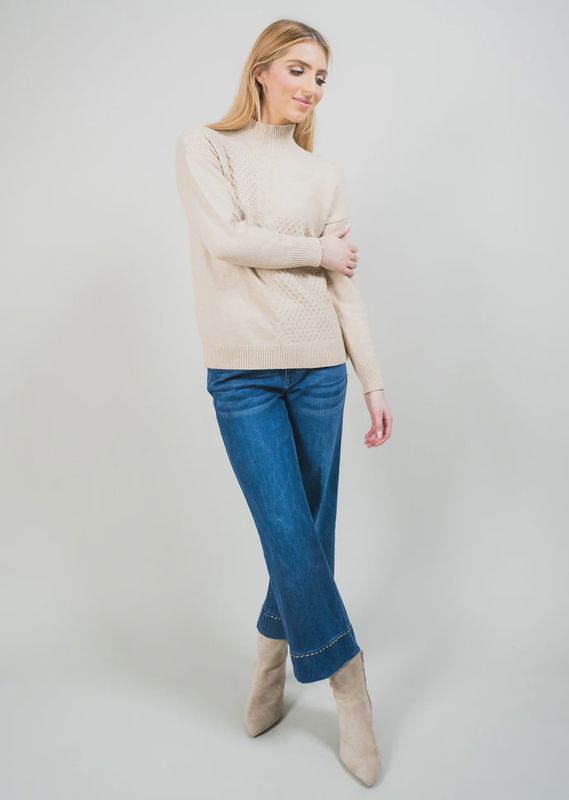 Amelia Denim 26" Wide Crop Jeans