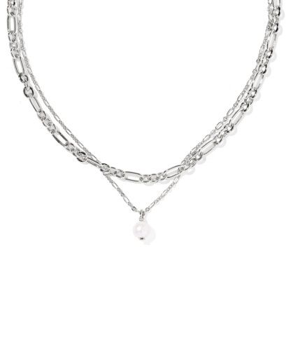 ASHTON MULTI STRAND NECKLACE PEARL