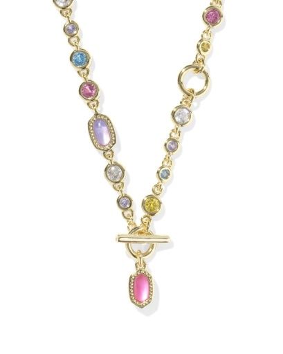 MINI ELISA ABBIE STRAND NECKLACE MINI ELISA ABBIE STRAND NECKLACE, Colour: GOLD MULTI MIX