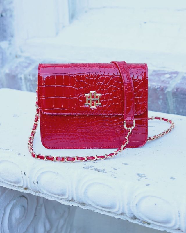 Evelyn Crossbody Red Patent EC
