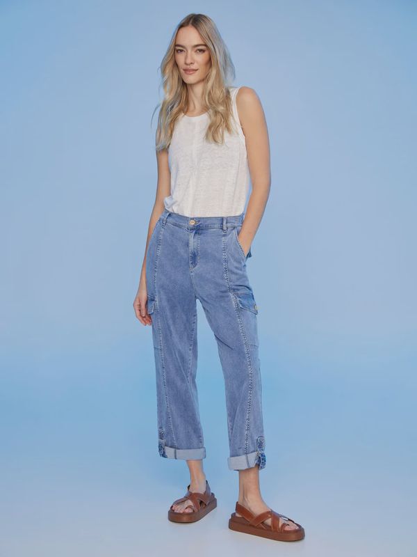 Stretch Tencel Cargo Pants