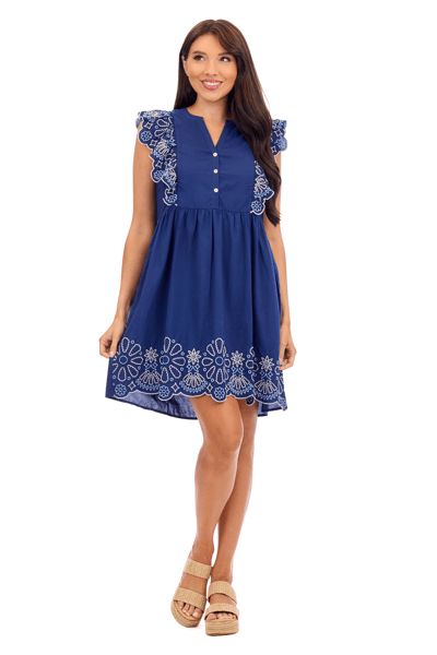 Oakes Embroidered Dress