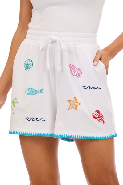 Lala Embroidered Shorts