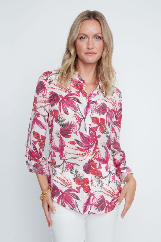 Orchid Floral Blouse