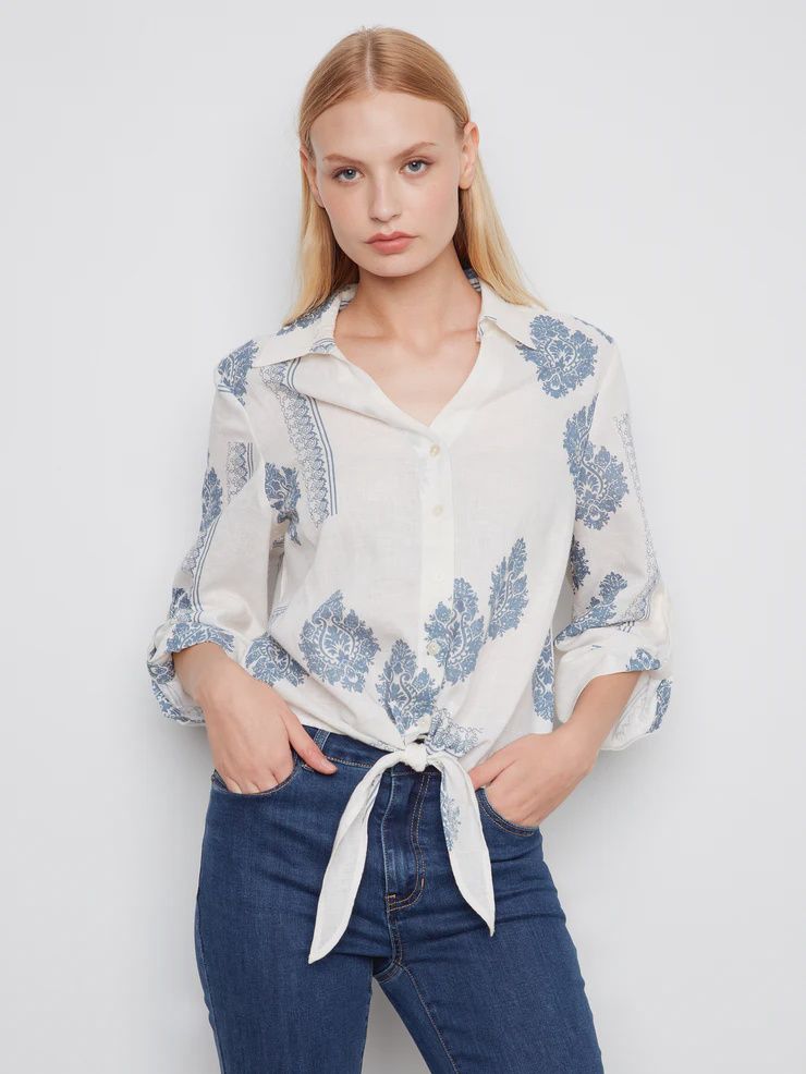Indigo Garden Blouse