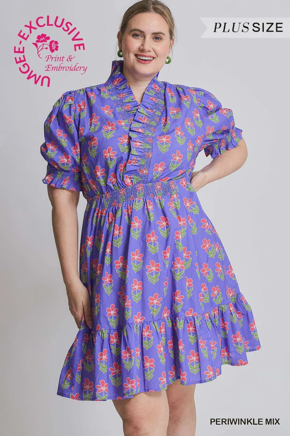 Periwinkle Mix Babydoll Dress