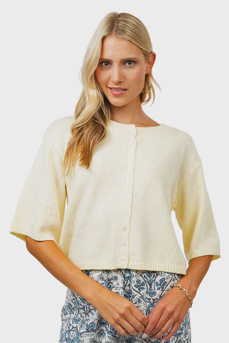 Butter Yellow Cardigan