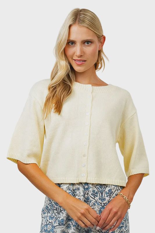 Butter Yellow Cardigan