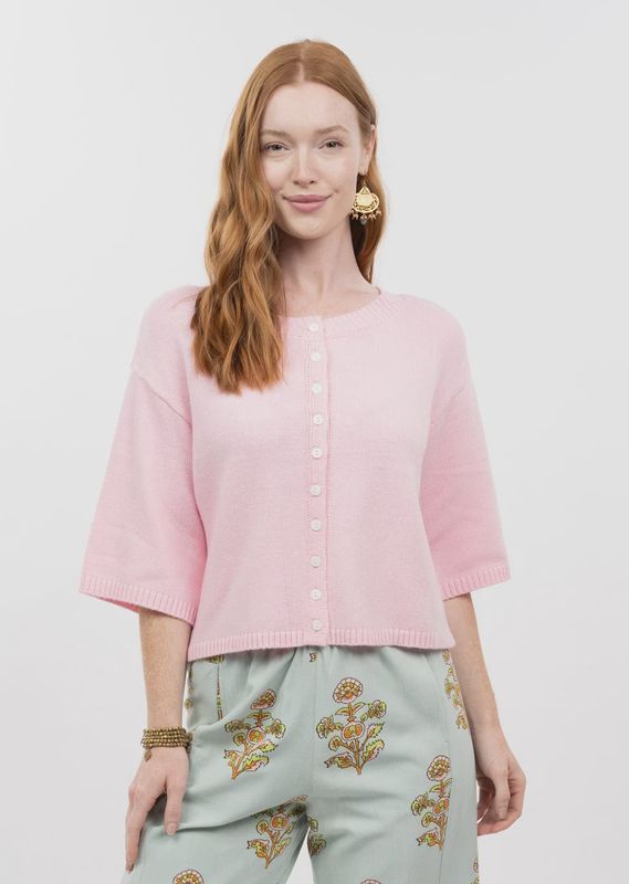 Bubblegum Pink Cardigan