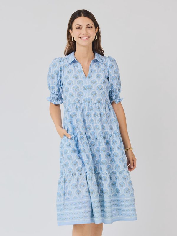 Sunshower Flora Blue Dress