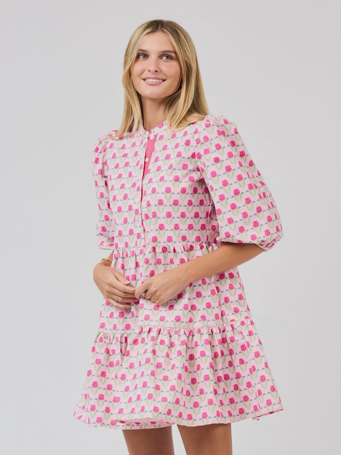Riley Pink Flora Dress