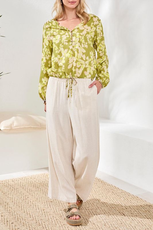 Olive Bloom Blouse