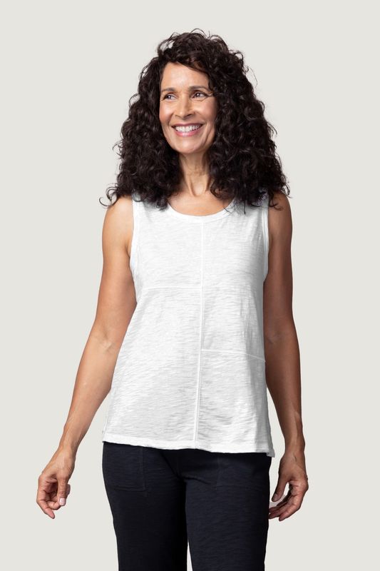 White Pebble Pieced Tank