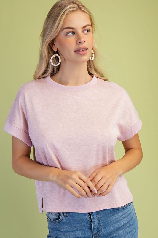 Soft Pink Knit Shirt