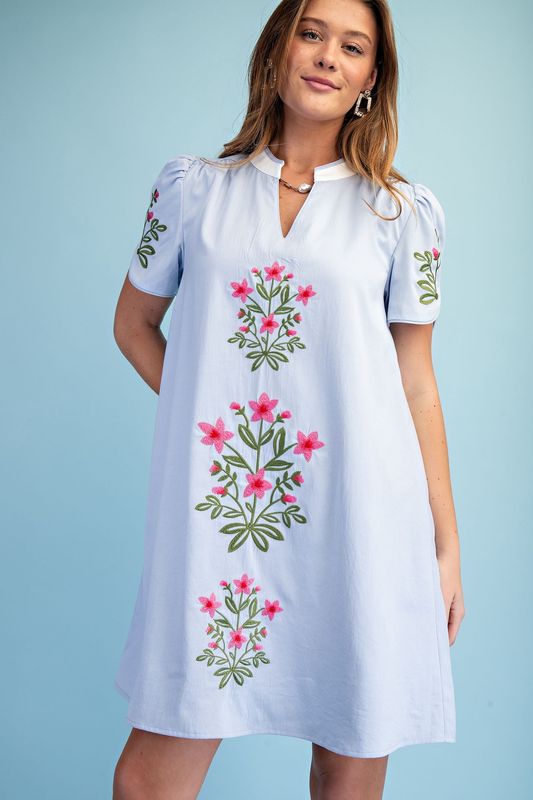 Blushing Azure Dress