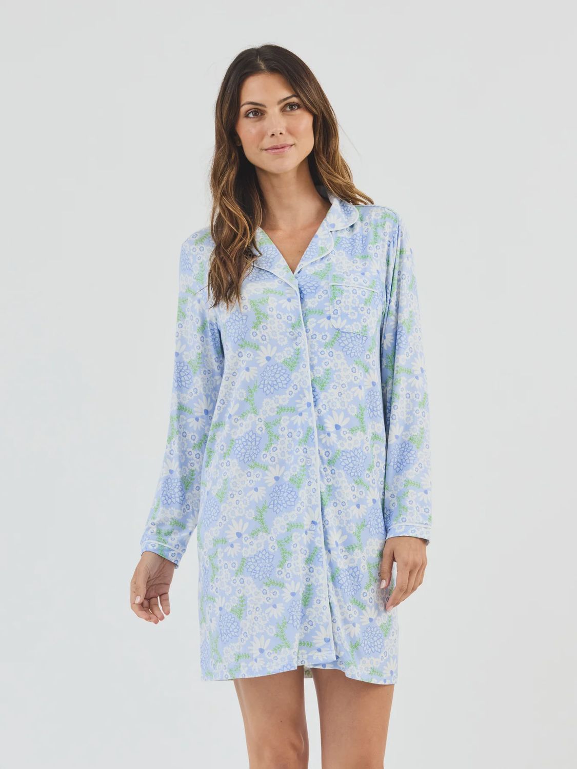 Charlotte Nightshirt Daisy Blue