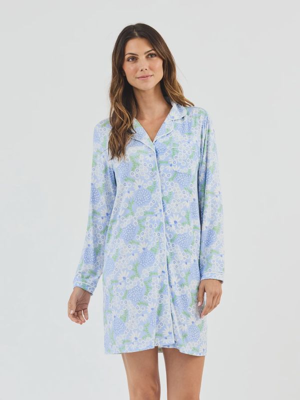 Charlotte Nightshirt Daisy Blue