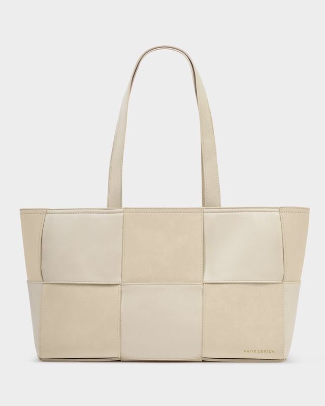 Taya Woven Suedette Tote Bag