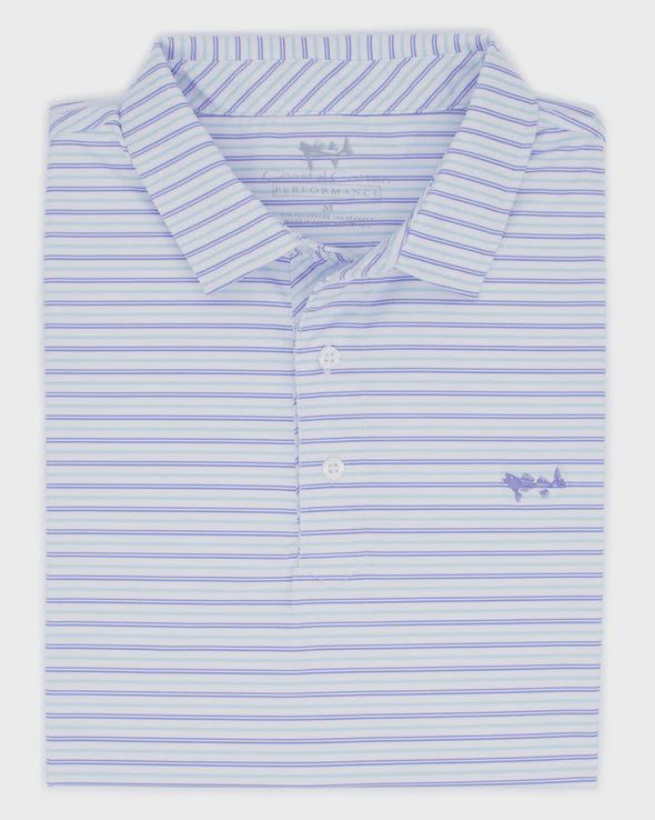 Blue Sky Stripe Polo