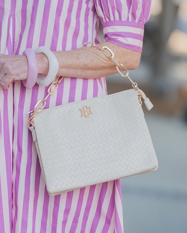 Ariana Crossbody Woven Almond