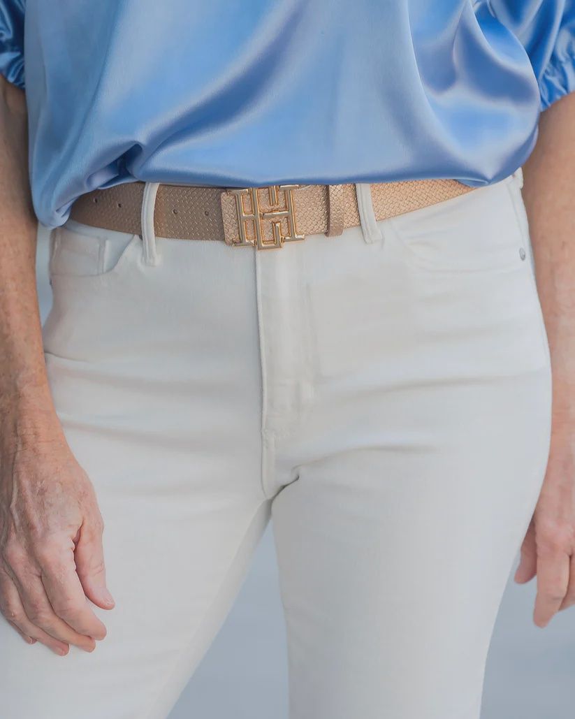 Bridgette Belt Woven Gold