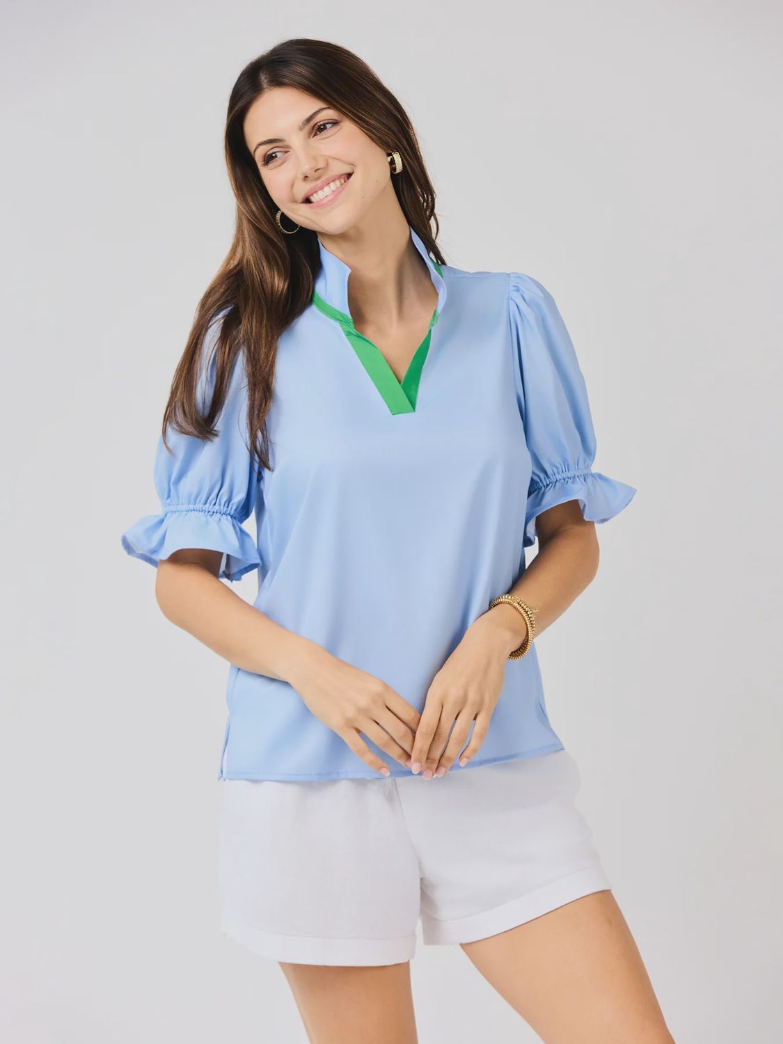 Light Blue Jessie Top