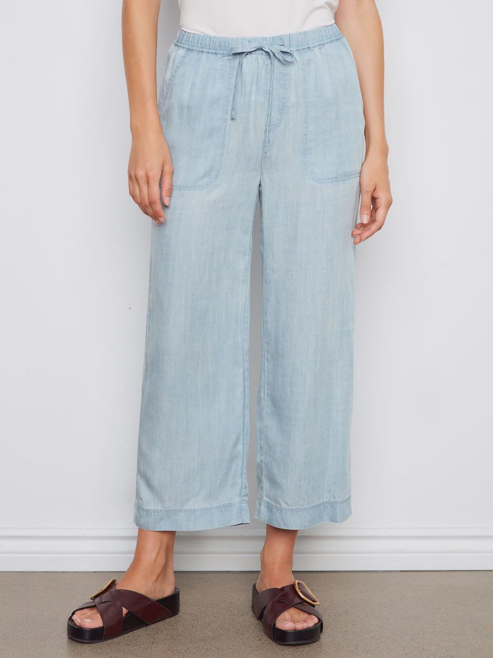 Tencel Wide Leg Jogger Pant