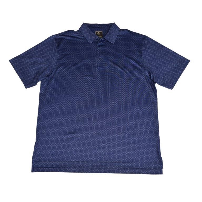 Mini Geo Print Polo - Navy