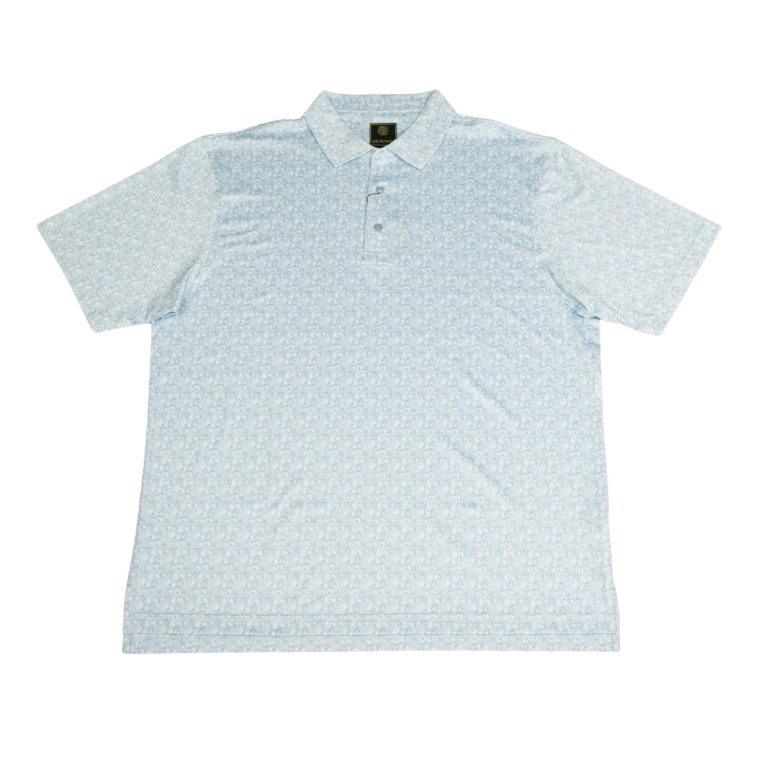 Muted Splash Print Polo - Teal