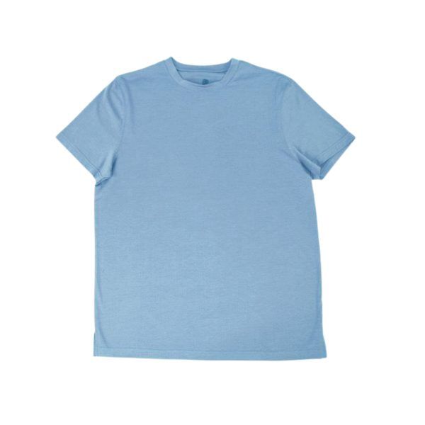 Tri Blend Crew T-Shirt- Milk Blue