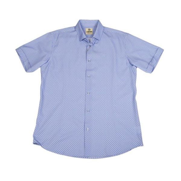 Mini Stacked Squares Print-Blue