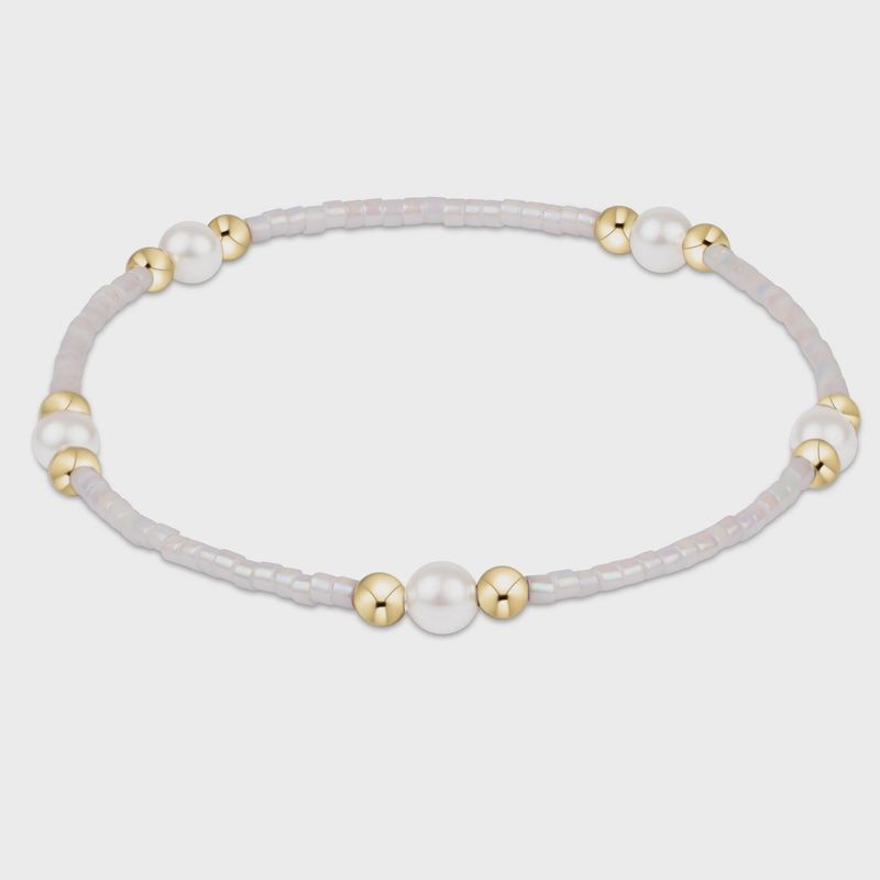 Hope Purpose Pearl Bracelet - Silky White