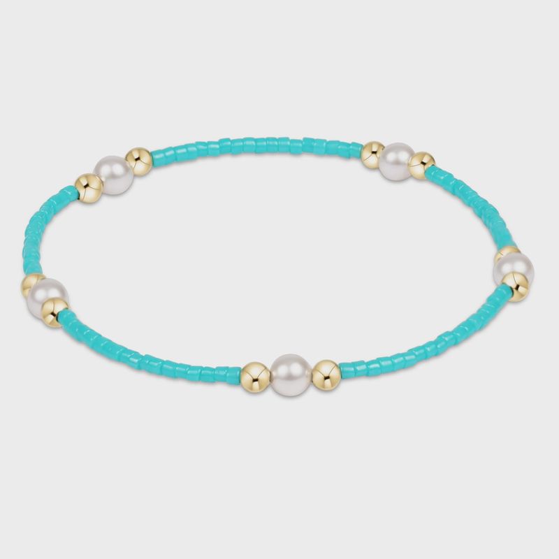 Hope Purpose Pearl Bracelet - Turquoise