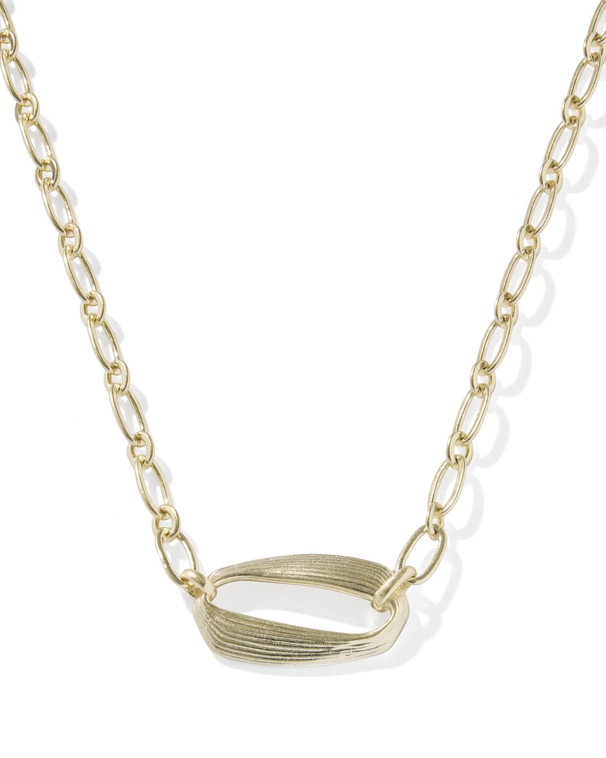 KIRA SHORT PENDANT NECKLACE GOLD