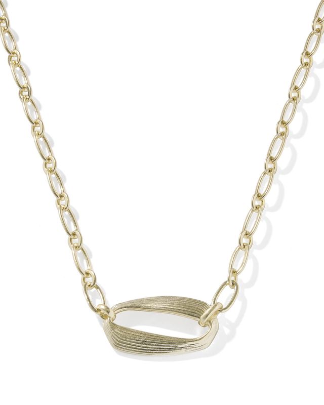 KIRA SHORT PENDANT NECKLACE GOLD