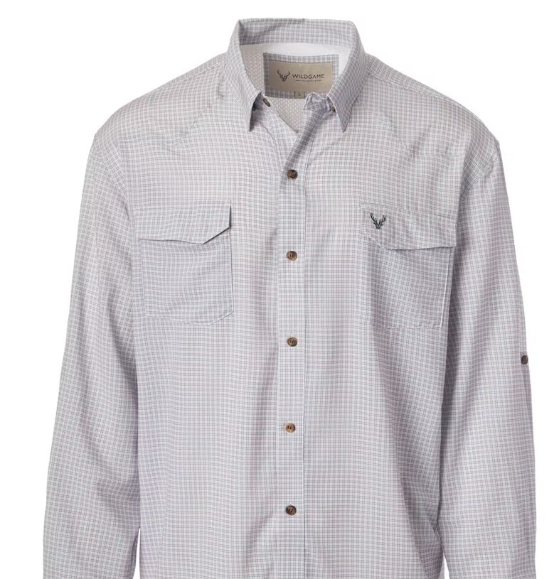 Cloud Drift Button Down Pink/Grey