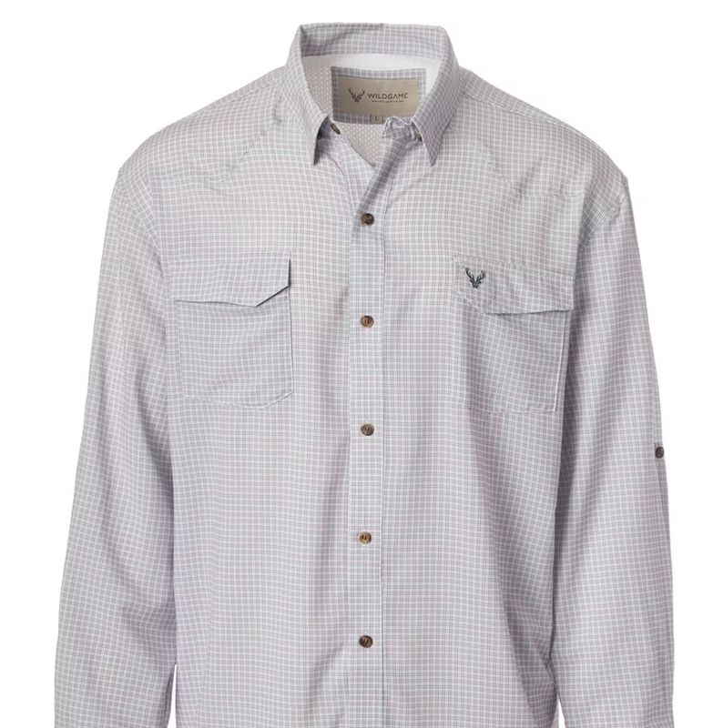 Cloud Drift Button Down Pink/Grey