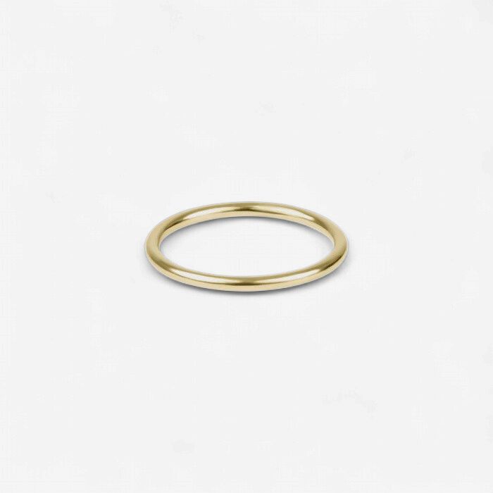 Classic Gold Thin Band Ring - Size 8