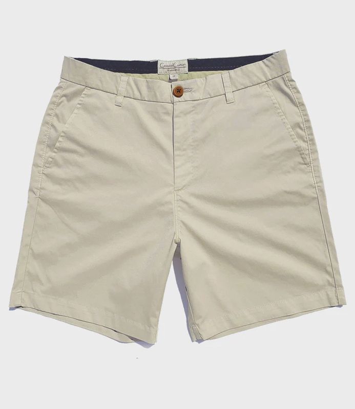 Beige Hybrid Chino Short