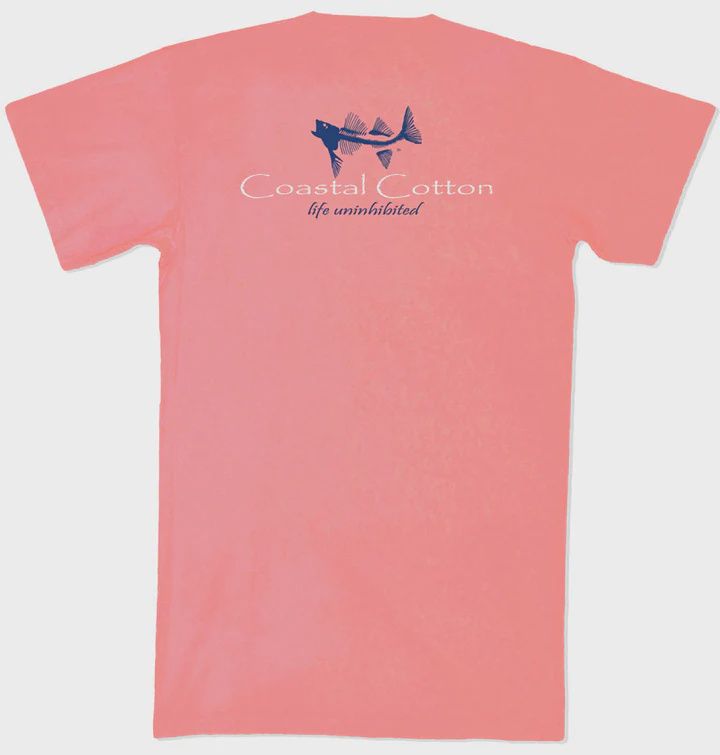 Coastal Cotton Coral Signature Tee Shirt Coastal Cotton Coral Signature Tee Shirt