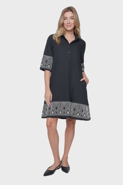 Embroidered Woven Dress