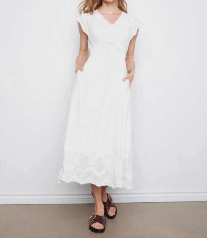 V-Neck Elastic Waist Dress